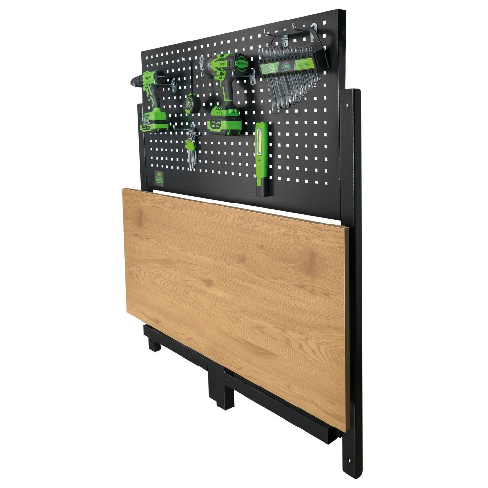 JBM 54328 BANCO DA LAVORO PIEGHEVOLE CON PANNELLO FORATO Dinamitek 6