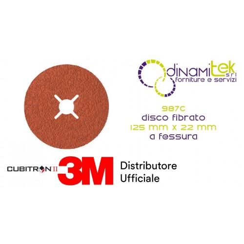 27618 987 C-CUBITRON II-DISCHI FIBRATI 125 GRANA 36 3M Dinamitek 1