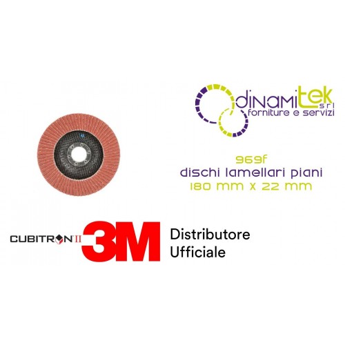969F DISCO LAMELLARE PIANO 180 MM 3M™ CUBITRON™ II VARIE GRANE cf 10 pz Dinamitek 1