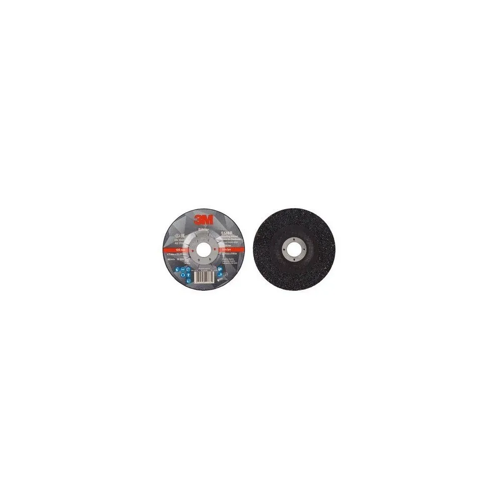  47150 51748 T27 SILVER DISCO DA SBAVO CENTRO DEPRESSO 125X7X22.23 3M Dinamitek 6