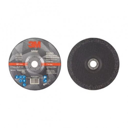 47190 SILVER T27 DISCO DA SBAVO A CENTRO DEPRESSO 180MM X 7MM X 22MM 3M™ cf 20 pz Dinamitek 3