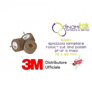 61334 SPAZZOLA LAMELLARE ROLOC™ CUT AND POLISH PF-ZR A MED 75MM X 35MM 3M SCOTCH-BRITE™ Dinamitek 1