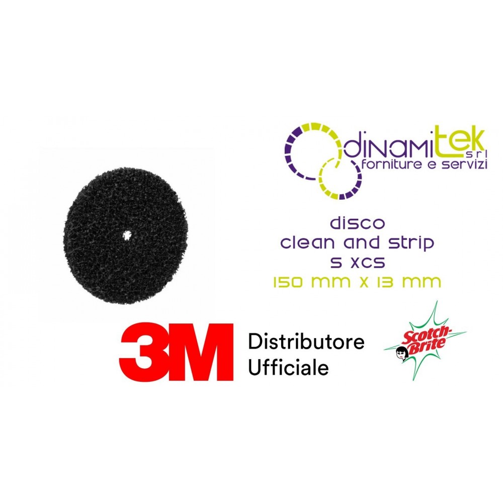 DISCO CLEAN AND STRIP S XCS 150 MM X 13 MM 3M SCOTCH-BRITE™ cf 20 pz Dinamitek 1