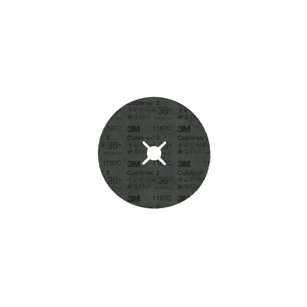 1187C 36+ DISCO IN FIBRA 180 MM X 22 MM SCANALATO FUSTELLA 709EQ 3M™ CUBITRON™ 3 cf 25 pz Dinamitek 3