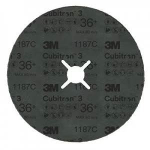 1187C 36+ DISCO IN FIBRA 180 MM X 22 MM SCANALATO FUSTELLA 709EQ 3M™ CUBITRON™ 3 cf 25 pz Dinamitek 3