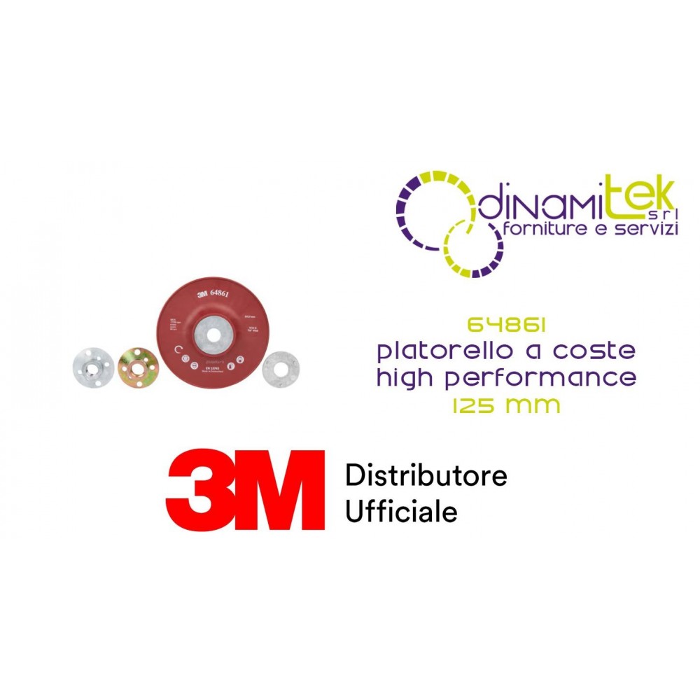 64861 PLATORELLO A COSTE HIGH PERFORMANCE 125 MM 3M™ Dinamitek 1