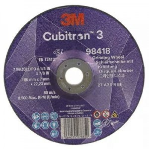 98418 T27 DISCO DA SBAVO A CENTRO DEPRESSO 36+ 180 MM X 7 MM X 22.23 MM 3M™ CUBITRON™ 3 cf 20 pz Dinamitek 2