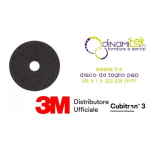 86616 T41 DISCO DA TAGLIO 60+ 115 MM X 1 MM X 22.23 MM EN 3M™ CUBITRON™ 3 cf 50 pz Dinamitek 1