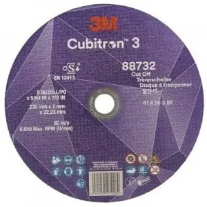 88732 T41 DISCO DA TAGLIO 36+ 230 MM X 2 MM X 22.23 MM EN 3M™ CUBITRON™ 3 cf 25 pz Dinamitek 2