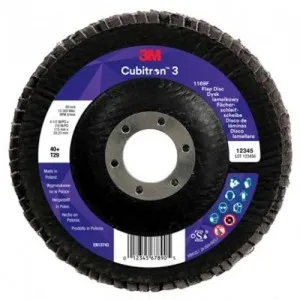 1169F T29 DISCO LAMELLARE CONICO 115 mm x 22.23 mm 3M™ Cubitron™ 3 VARIE GRANE cf 100 pz Dinamitek 2