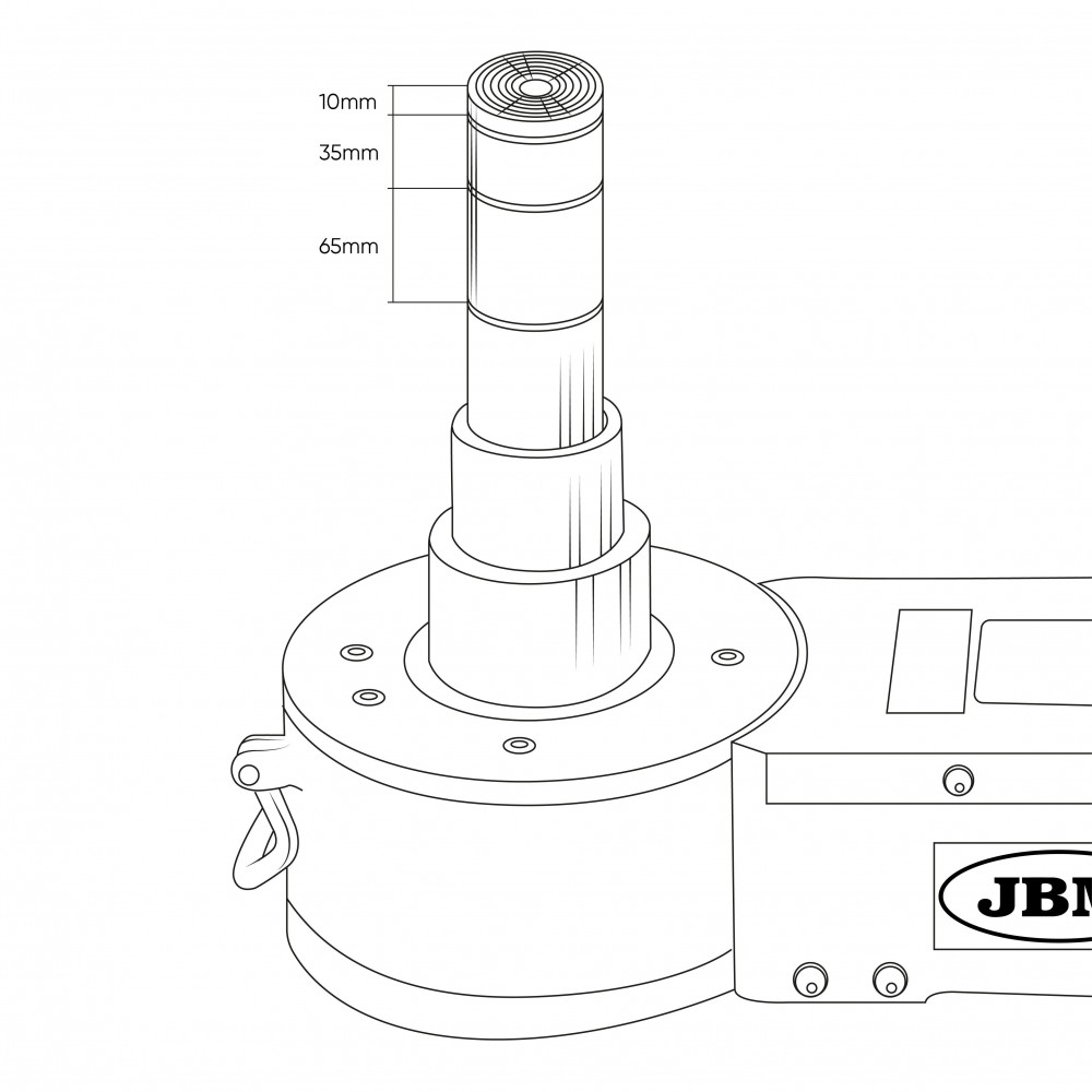 JBM 54517 CRIC OLEO-PNEUMATICO TELESCOPICO 15/20/40T Dinamitek 8