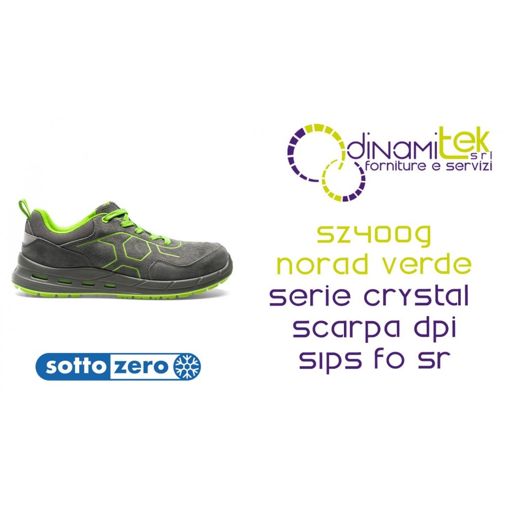 SOTTOZERO SZ400G NORAD GRIGIO VERDE SCARPA ANTINFORTUNISTICA S1PS FO SR Dinamitek 1