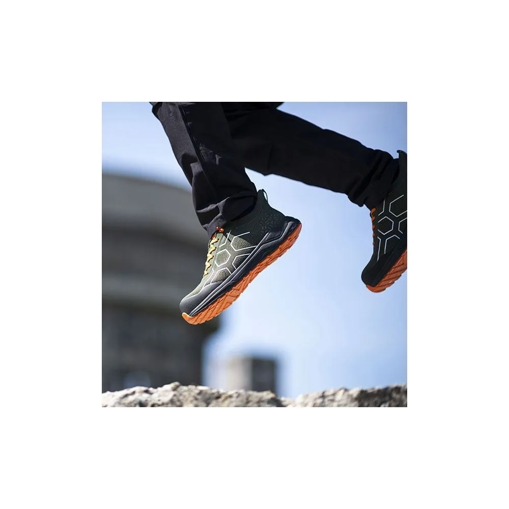 SOTTOZERO SZ500A FLEXIFLY VERDE ARANCIO SCARPA ANTINFORTUNISTICA S1PS FO SR HRO Dinamitek 4