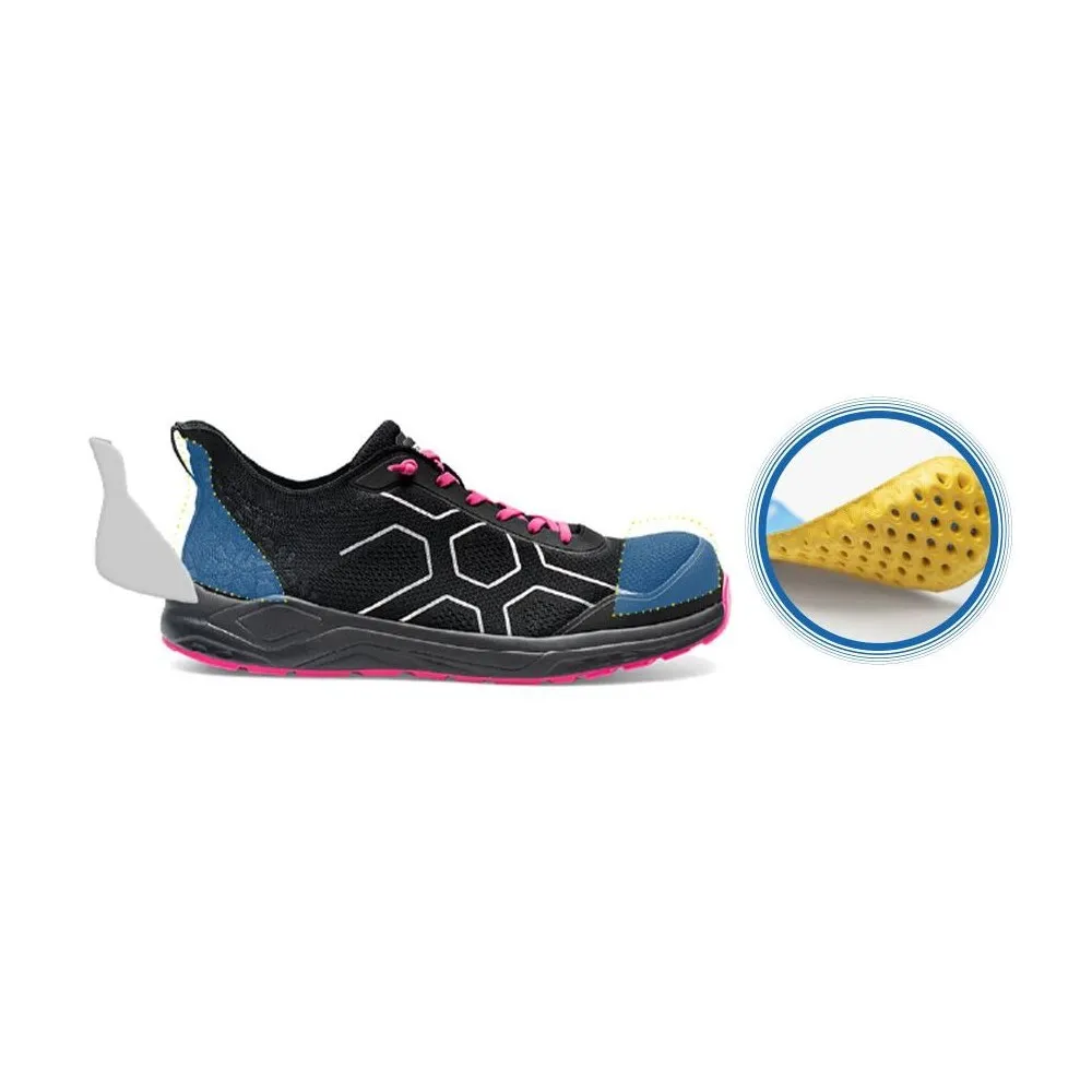 SOTTOZERO SZ555F ELETTRA NERA FUCSIA SCARPA ANTINFORTUNISTICA S1PS FO SR HRO Dinamitek 6