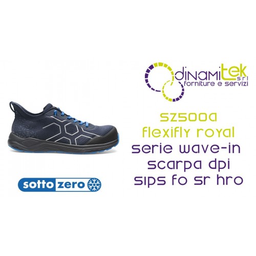 SOTTOZERO SZ500B FLEXIFLY BLU ROYAL SCARPA ANTINFORTUNISTICA S1PS FO SR HRO Dinamitek 1