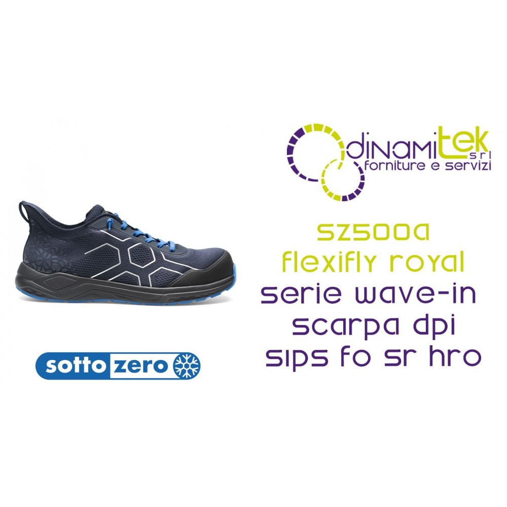 SOTTOZERO SZ500B FLEXIFLY BLU ROYAL SCARPA ANTINFORTUNISTICA S1PS FO SR HRO Dinamitek 1