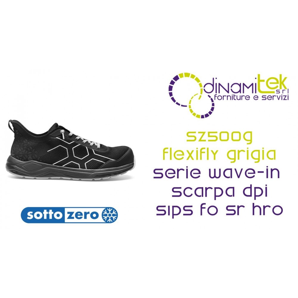 SOTTOZERO SZ500G FLEXIFLY NERA GRIGIA SCARPA ANTINFORTUNISTICA S1PS FO SR HRO Dinamitek 1