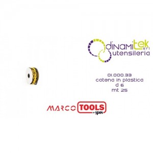SPIN MARCO TOOLS 01.000.333 CATENA IN PLASTICA D 6 MT 25 Dinamitek 1