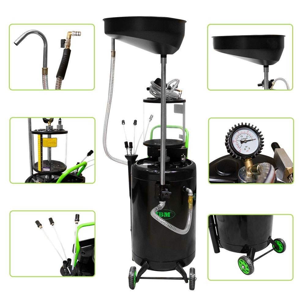 JBM 53874 RACCOGLITORE DI OLIO 90L CON SISTEMA DI ASPIRAZIONE Dinamitek 3