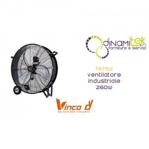 VINCO 70627 FE75A VENTILATORE INDUSTRIALE 260W Dinamitek 1