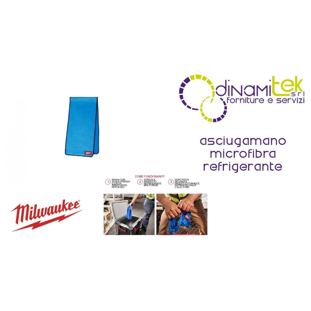 MILWAUKEE 4932498076 ASCIUGAMANO REFRIGERANTE IN MICROFIBRA Dinamitek 1