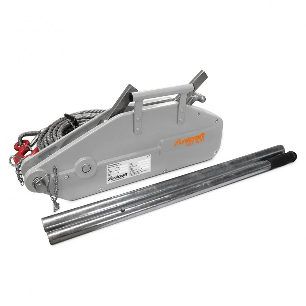 USZ 1601 ARGANO A FUNE CARICO DI TRAZIONE 1.6 T UNICRAFT Dinamitek 2
