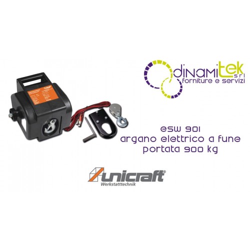 ESW 901 ARGANO ELETTRICO A FUNE PORTATA 900 KG UNICRAFT Dinamitek 1