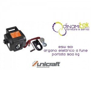 ESW 901 ARGANO ELETTRICO A FUNE PORTATA 900 KG UNICRAFT Dinamitek 1