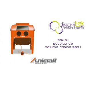 SSK 3.1 SABBIATRICE VOLUME CABINA 360 L UNICRAFT Dinamitek 1