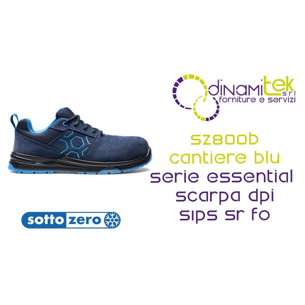 SOTTOZERO SZ800B CANTIERE BLU SCARPA DPI EDILIZIA S1PS SR FO Dinamitek 1