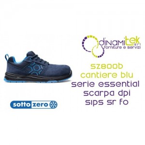 SOTTOZERO SZ800B CANTIERE BLU SCARPA DPI EDILIZIA S1PS SR FO Dinamitek 1