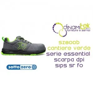 SOTTOZERO SZ800G CANTIERE GRIGIO VERDE SCARPA DPI EDILIZIA S1PS SR FO Dinamitek 1