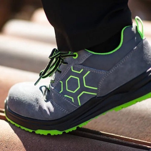 SOTTOZERO SZ800G CANTIERE GRIGIO VERDE SCARPA DPI EDILIZIA S1PS SR FO Dinamitek 4