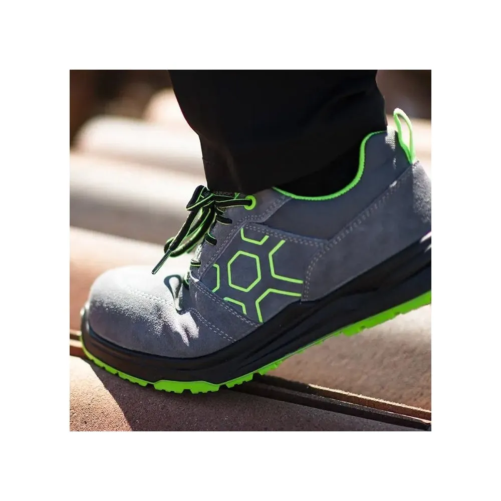 SOTTOZERO SZ800G CANTIERE GRIGIO VERDE SCARPA DPI EDILIZIA S1PS SR FO Dinamitek 4