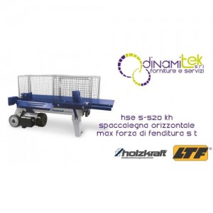 HOLZKRAFT HSE 5-520 KH SPACCALEGNA ORIZZONTALE MAX FORZA DI FENDITURA 5 T Dinamitek 1
