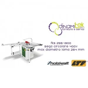 HOLZKRAFT FKS 255-1300 SEGA CIRCOLARE 400V MAX DIAMETRO LAMA 254 mm Dinamitek 1