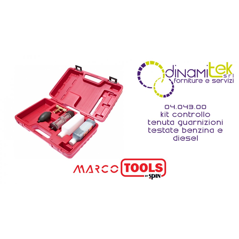 SPIN 04.043.00 KIT CONTROLLO TENUTA GUARNIZIONI TESTATE BENZINA E DIESEL Dinamitek 1
