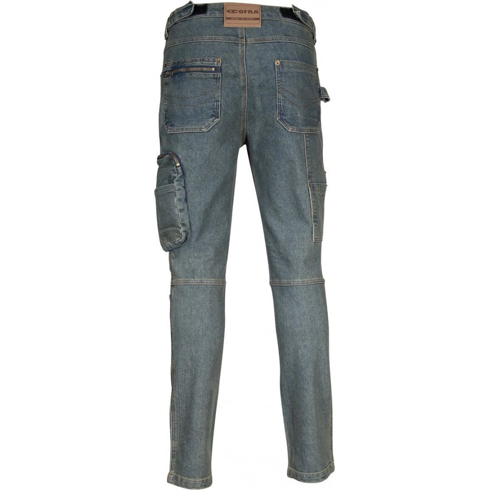 PANTALONI JEANS ELASTICIZZATI DA LAVORO INNSBRUCK COFRA Dinamitek 6