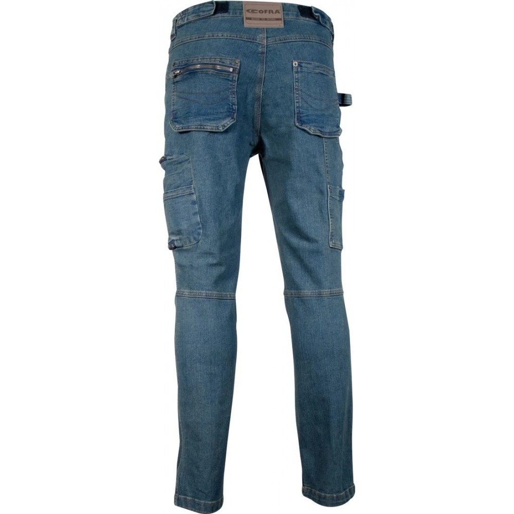 PANTALONI DA LAVORO JEANS ELASTICIZZATI BARCELONA COFRA Dinamitek 3