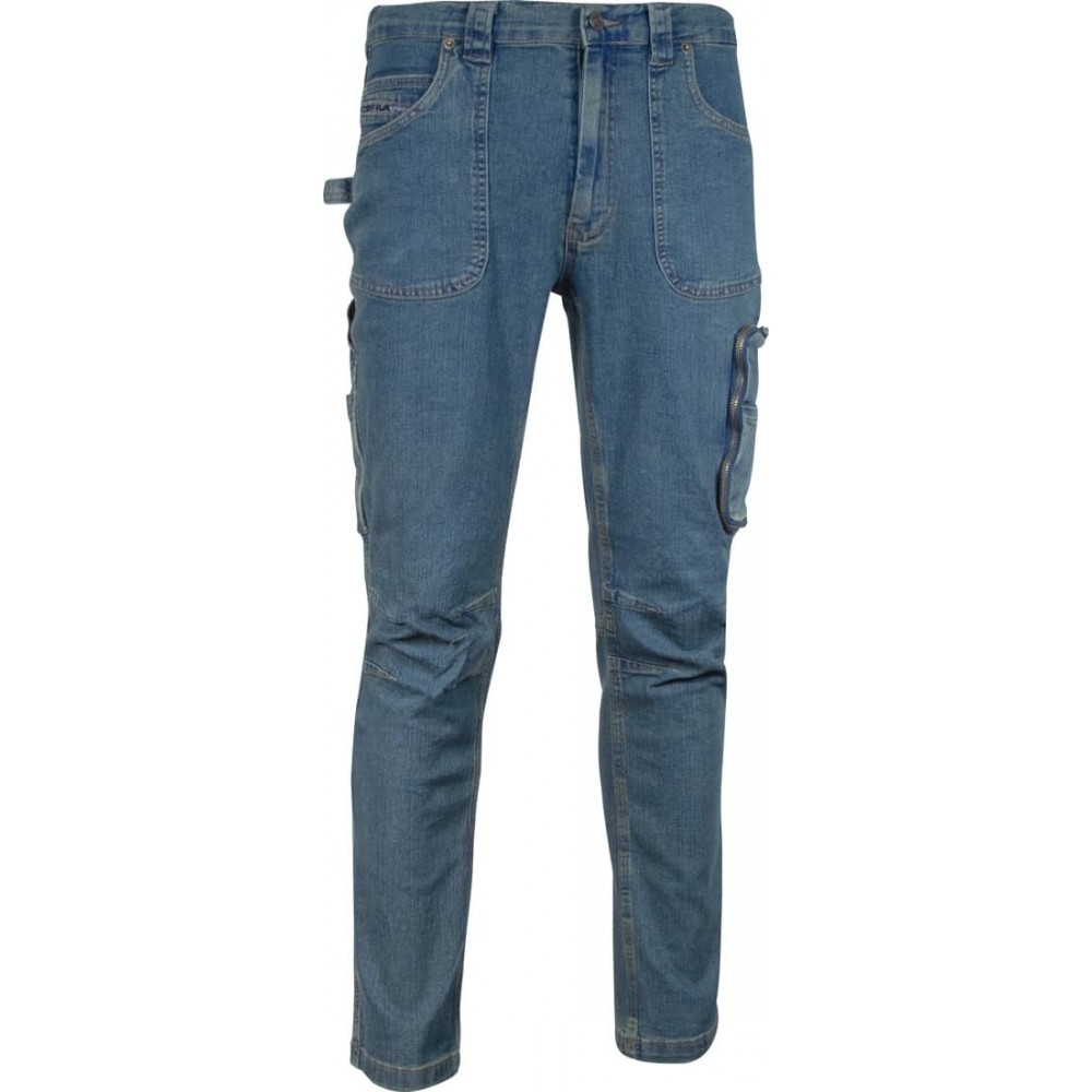 PANTALONI DA LAVORO JEANS ELASTICIZZATI BARCELONA COFRA Dinamitek 2