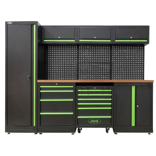 JBM SERIE446 SET DI MOBILI COMPONIBILI PER OFFICINA (18 PEZZI) + SET DI 4 MODULI DI UTENSILI IN CARBONIO EVA Dinamitek 5