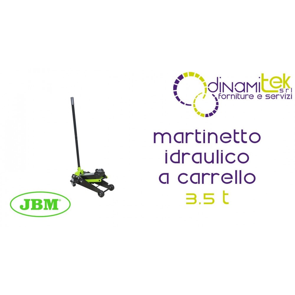 JBM 50818 MARTINETTO IDRAULICO A CARRELLO 3.5T Dinamitek 1