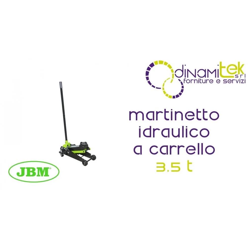 JBM 50818 MARTINETTO IDRAULICO A CARRELLO 3.5T Dinamitek 1