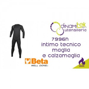 BETA 7996N SET ABBIGLIAMENTO INTIMO TECNICO MAGLIA E CALZAMAGLIA NERO Dinamitek 1