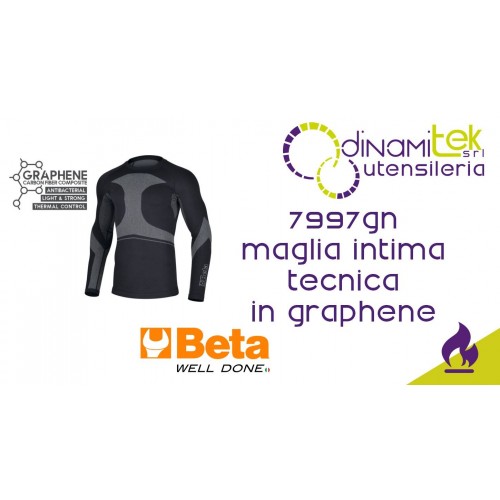 BETA 7997GN MAGLIA INTIMA TECNICA IN GRAPHENE MANICHE LUNGHE Dinamitek 1