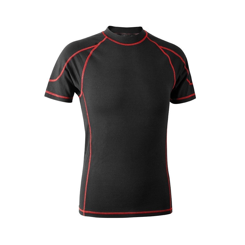SOTTOZERO 21000 T-SHIRT TERMICA A MANICHE CORTE MODAL E COTONE NERA Dinamitek 2