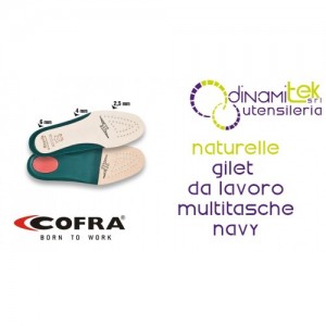 COFRA NATURELLE SOLETTE IN CUOIO ANATOMICHE E ANTISTATICHE Dinamitek 1