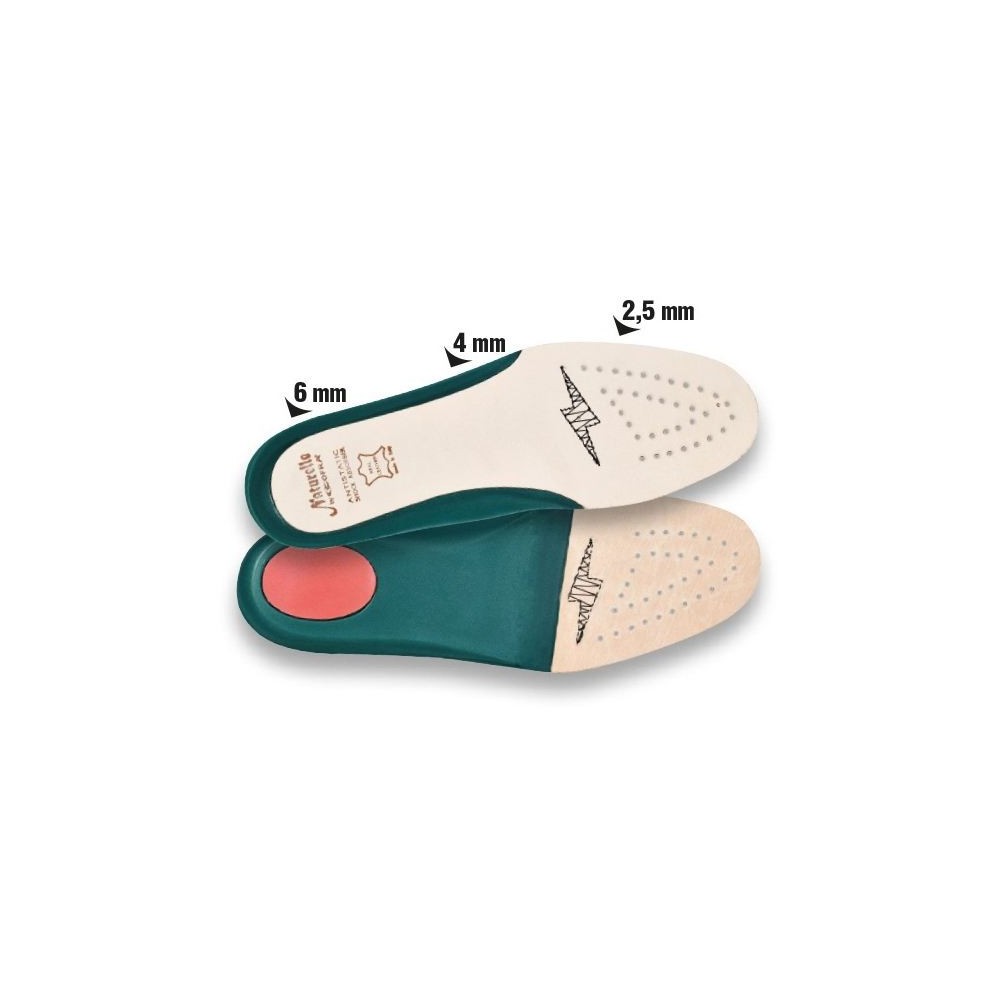 COFRA NATURELLE SOLETTE IN CUOIO ANATOMICHE E ANTISTATICHE Dinamitek 2