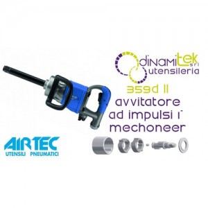 AIRTEC 359D LL AVVITATORE AD IMPULSI PNEUMATICO ALBERO LUNGO 1" MECHONEER Dinamitek 1