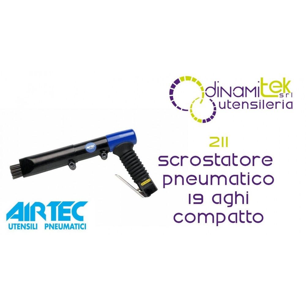 AIRTEC 211 SCROSTATORE PNEUMATICO 19 AGHI COMPATTO Dinamitek 1